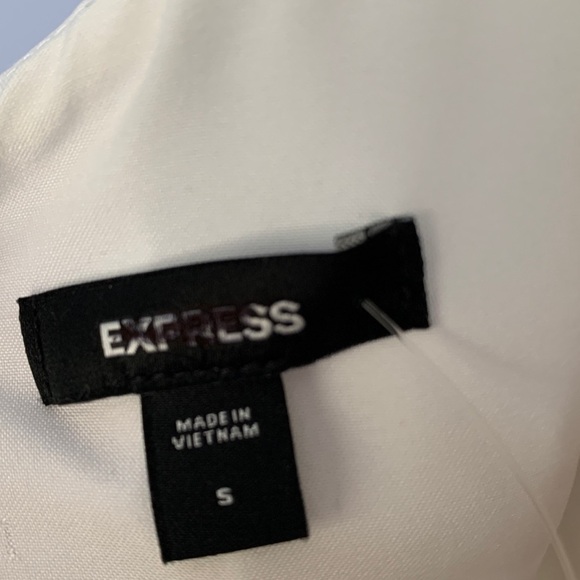 Express tiered white goddess maxi summer dress size small adjustable strap - Picture 10 of 10